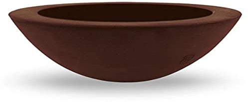 Jardinière ronde en résine Genesis 60 cm. Bronzo