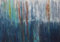 Regenschleier 70x100 großes abstraktes Bild original Acrylgemälde