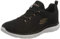 Skechers Summits Leopard Spot, Scarpe da Ginnastica Donna, Black Mesh Rose Gold Trim, 38.5 EU