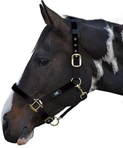 Hy Deluxe Padded Head Collar Black - Cob