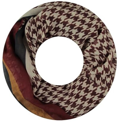 Majea Damen Loop Schal Schlauchschal Halstuch (880021) (rot 41)
