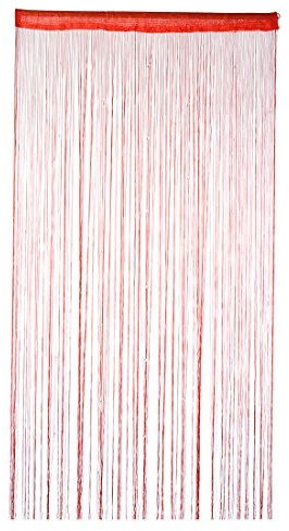 N/A Polyester Zimmertür Fenster Kette Vorhang Quaste Quaste Querbehang 100 x 200 cm Rot
