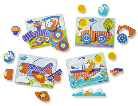 Melissa & Doug 40133 (Wooden) -Chunky Puzzles