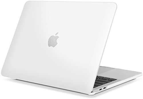 TECOOL Hülle nur Kompatibel mit MacBook Pro 16 Zoll 2019 mit Touch Bar (A2141), Ultradünne Schutzhülle Hartschale Case, Frostweiß