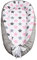 SONARIN Babynest babynestchen 100% Baumwolle,multifunktionales Kuschelnest für Babys,hypoallergen, mit Kissen, tragbar,Nestchen Reisebett für Babys und Säuglinge(Stern-Rosa)