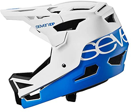 7iDP Project 23 ABS Full Face Enduro DH Cycle Helmet 2022 (Blue/White M)