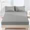 AR Ware Fitted Bed Sheet Microfibre 25cm Depth Super Soft Non Iron Shrinkage and Fade Resistant Luxury Bedding Sheets (Grey, Super King),F25cm