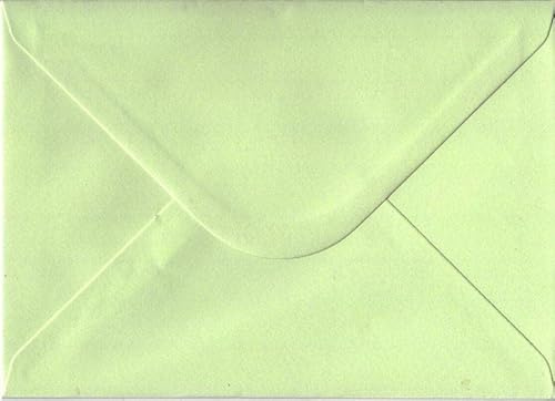 C6 Coloured envelopes for A6 Greeting Cards Wedding Invitation Crafts 114x162mm - Pack of 100 (Pastel Mint Green)