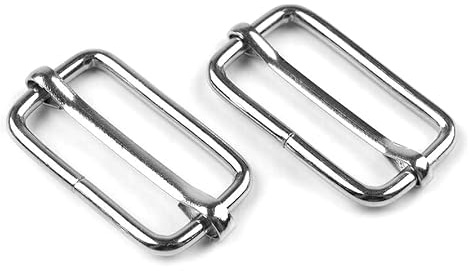 SolaDirect 3 Bar/Tri Glide Sliders Buckles Fasteners Backpack, for Webbing Strap, Bag, Accessories, Metal, Silver