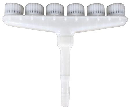 Lovelegis Aspersor multitesta riego jardín Boquillas atomizadoras rotativas nebulizador chorro agua césped jardines ajustable pulverizador utilizar manguera bomba agua 6 boquillas