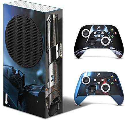 GNG Xbox Series S Konsolen-Gehäuseaufkleber, Motiv: Vader inklusive 2er-Set mit Aufklebern für Controller