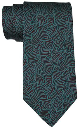 Brooks Brothers Made in New York Neat Watermellons bedruckte Krawatte, Rot/Ausflug, einfarbig (Getaway Solids), Medium