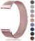 AK Bracelets de Montres 20mm 22mm Métal Montre Femme Homme Fixation Rapide, Axus Series Watch Bracelet de Remplacement 20mm 22mm (20mm, Rose)