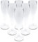 DOJA Barcelona | Flute Champagne Plastique 160 ml | Pack 6 | Coupe Champagne Plastique | 195X68X2mm | Polycarbonate Transparent | Verre Plastique Reutilisable | pour Vaisselle et Arts de la Table, Vin