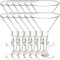 DOITOOL 20pcs Clear Cocktail Cups Reusable Drink for Parties Weddings and Celebrations Stylish Martini Glasses Party Wine Cups