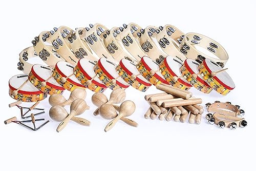 Voggenreiter Das Rhythmik-Set für den Kindergarten, 39-teilig inkl. Aufbewahrungs-Kiste, für bis zu 10 Kinder, ab 3 Jahre