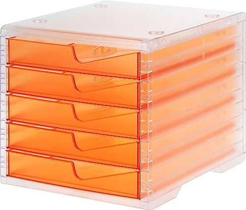 styro® 275 Schubladenbox styroswingbox light - transparent/apricot