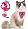 Cat Harness and Leash Set for Kitten, Upgraded Escape Proof Adjustable Vest with Lead for Small Cat Outdoor Walking, Soft Breathable Mesh Jacket with Reflective Stripes for Night… (S, Rose Pink)
