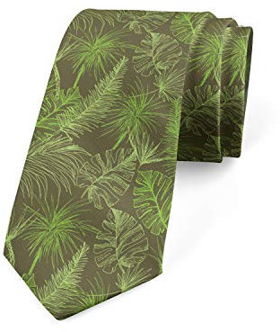 FJAUOQ Cravatta Uomo Moderno Multicolore, Verde lime, Taglia unica