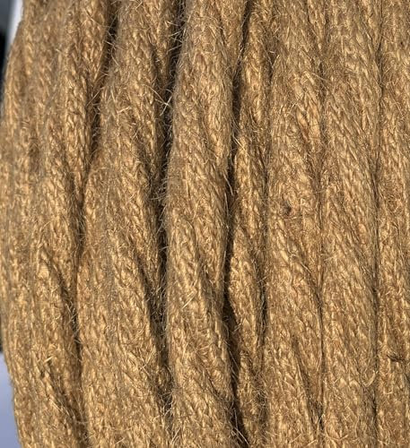 Cable de tela de 3 metros, 3 metros, cable de tela, cable de lámpara, cable textil trenzado, 2 x 1,5 mm, 2 G1,5