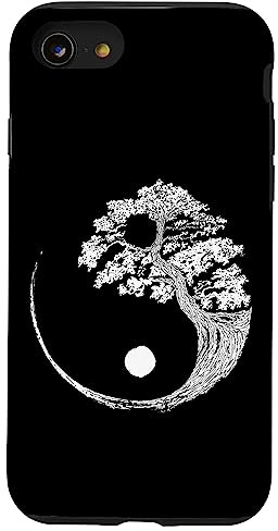 Yin Yang Bonsai Tree Japanese Buddhist Zen Buddhism Case for iPhone SE (2020) / 7 / 8