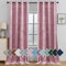 Ystyle Tende per Interni in Velluto 2 Pezzi, 140x280cm, Tende Oscuranti Camera da Letto Moderne con Occhielli, Tenda Termica Isolante Freddo per Soggiorno Salotto Cameretta, Rosa