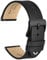 WOCCI 20mm Antikes Uhrenarmband für Herren, Sattelleder, Schwarze Schnalle (Schwarz)