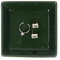 Nwvuop Ceramic Jewellery Trinket Dish, Ring Holder Trinket Dish Key Bowl for Hallways Gifts for Women Her(Dark Green)