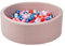 simpa Round Mushroom Soft Foam Ball Pit with 200 Balls - Dimensions 90cm (Dia) x 30cm (H)