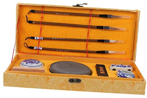 Anneome 1satz Kalligraphie Zubehör Mit Pinsel Und Tintenstein Für Schüler Anfänger Und Kunstliebhaber Zur Traditioneller Chinesischer Schriftkunst