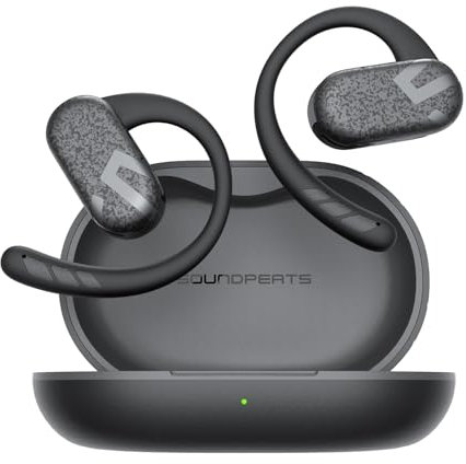 SoundPEATS Breezy Auriculares Deportivos Bluetooth 5.4, Auriculares Oreja Abierta, Auriculares Inalámbricos Conducción de Aire, 4 Mic Llamadas Claras