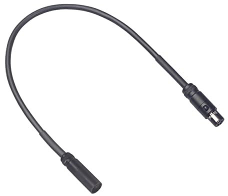 BESTonZON Sa105-03 0.3m Mini Xlr Extension Cable 3 Pin Male to Female Flexible Mic Wire for Dslr Camcorders