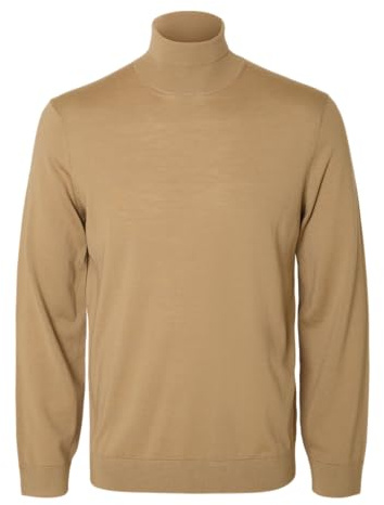 Selected Homme Male Rollkragenpullover 100% Merinowoll