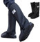 IKOPFLN 1 Paia Copriscarpe Impermeabili Alti Riutilizzabili - Galosce Resistenti all'Acqua con Suola Antiscivolo,stivali Copriscarpe Impermeabili, Outdoor Riflettente Copriscarpa Impermeabili