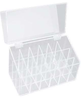 DRESSOOS Cosmetic Storage Box Slots Lipstick Organizer Display Stand Acrylic Makeup Holder
