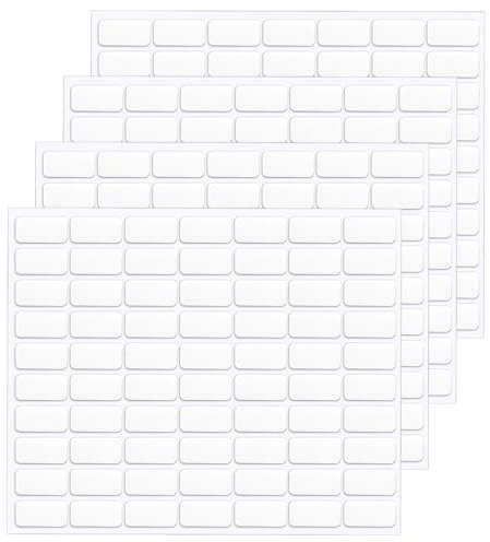 JANYUN Montagekitt, doppelseitige Klebepunkte, abnehmbare Posterkitt, transparent, für Wandbehang, Bilder, Baloon Handwerk, keine Spuren, selbstklebende Knete für Heimbüro-Dekoration (20 x 10 mm), 140