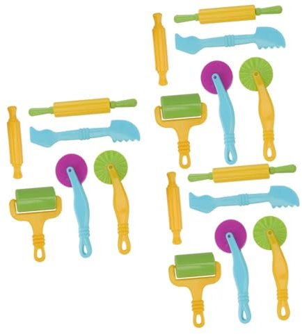 JOINPAYA 3 Sätze Plastilin-Werkzeugs atz Farbige Werkzeuge aus Ton Plastilin-Werkzeuge für Tonwerkzeuge Plastilin-Formenbausatz Tonformen Plastilin-Werkzeuge Plastik