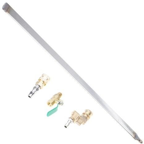 Outil de nettoyage de radiateur de 39 pouces pour les espaces restreints, doté d ' un adaptateur de connexion rapide et d ' un de pulvérisation multi-trous