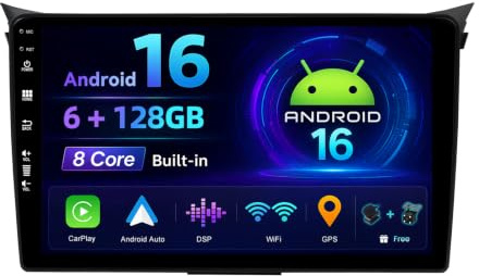 MISONDA 6GB+128GB 9 Zoll IPS Android 16 Autoradio Für Hyundai I30 2012-2017 Eingebaut Carplay Android Auto DSP Bluetooth5.0 Rückfahrkamera+Mic