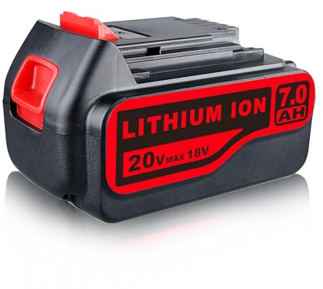 JKSOVIA 7.0 Ah 18V LB2X4020 Ersatz für Black and Decker 18/20V Akku MAX Kompatibel Mit LBXR20 LB20 LBX20 LBXR2020-OPE LBXR20B-2 LBX4020 LST220 Akku Elektrowerkzeugen