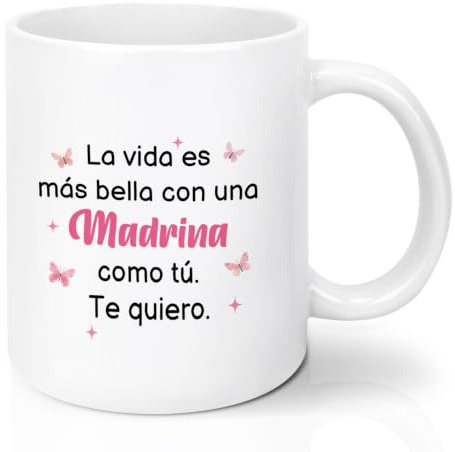 EmDryze Regalo Madrina 11Oz Tazas Para Madrinas Regalo Madrina Cumpleaños