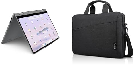 Lenovo Chromebook Plus 2-in-1 Gen 10 14 i3 128GB Touch Laptop with Toploader case