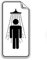 Türschilder24 Türschild aus witterungsbeständiger PVC-Folie für die Innen/-Außenanwendung • Dusche Herren • (200 x 100mm)