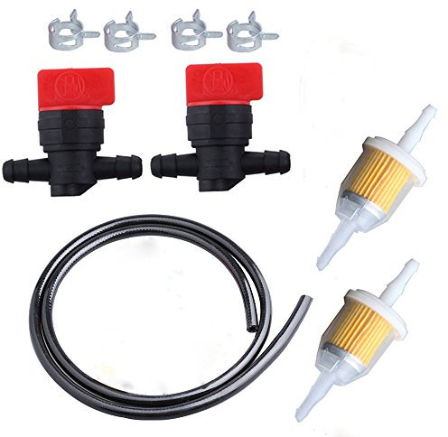 OxoxO Kraftstoffleitung mit 25 050 22-S Kraftstofffilter 494768 698183 Kraftstoff-Absperrventil für Kohler-Motoren Rasenmäher Teile