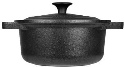 RISOLI' | LE PIGNATTE, Casseruola Antiaderente per Induzione e Gas Ø22cm, Slow Cooking, Coperchio e Manici in Fusione, Alluminio Fuso Riciclato, Made in Italy