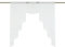 HongYa transparenter Voile Scheibengardine Tunnelzug Kurzstore Küche Kleinfenster Gardine H/B 145/140 cm Beige