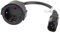 lanberg CA-C14E-10CC-0018-BK Iec 320 C14 Buchse auf Shuko-Buchse Netzkabelverlängerung, 0,2m schwarz