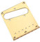 Chrome Bridge Plate Assembly für Telecaster Gitarren ohne Messing Sättel 98mm (Golden)