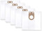 profilters 5x Sacs tissus compatible avec aspirateur Bosch GAS 25,Eibenstock DSS1225, DSS25, Mafell S25, Metabo ASR (SHR) 2025, ASR 25 L, Starmix IS ARD-1225; FBV 25-35