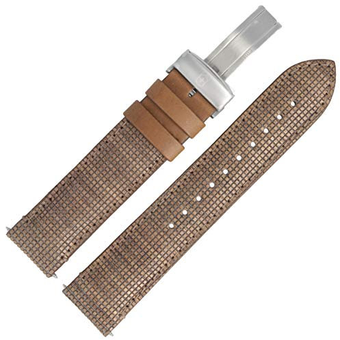 Victorinox Uhrenarmband 21 mm Leder Braun Muster - 5811